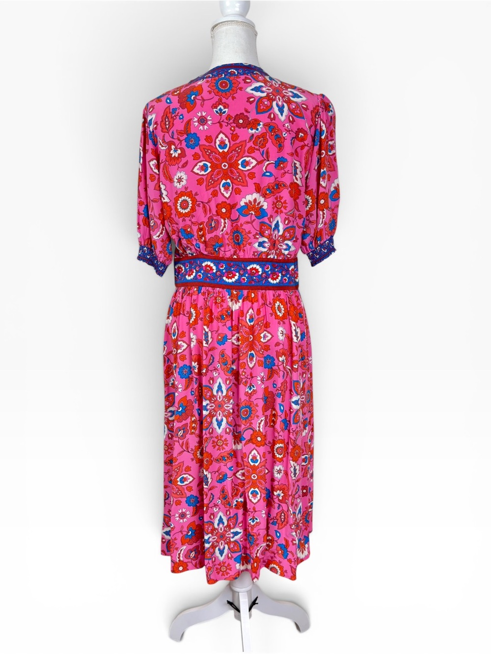 Boden Pink Elsa Midi Tea Dress - Picture 8 of 12